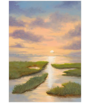 Golden Hour Garden Flag